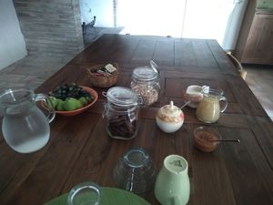 the vegan breakfast at Agriturismo La Lenticchia in Forli