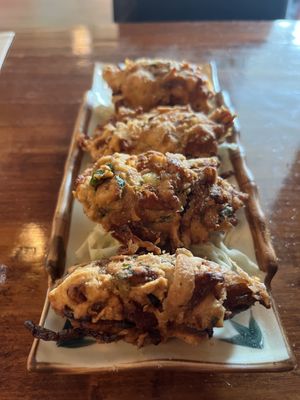 Onion bahjis   at India Ocean Restaurant  in Christchurch