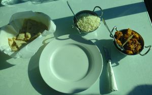 Aloo Gobhi, rice & Tandoori Roti bread for $19.50 at India Ocean Restaurant  in Christchurch