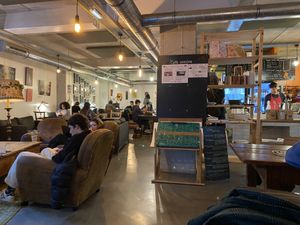 Interior front room  at Beaj Kafe in Brest