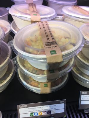 Vegan quinoa and carrot ratatouille hot dish at LYS - EXKi - T1 in Colombier-saugnieu