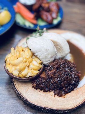 Bbq platter at Om Sabor in San Francisco