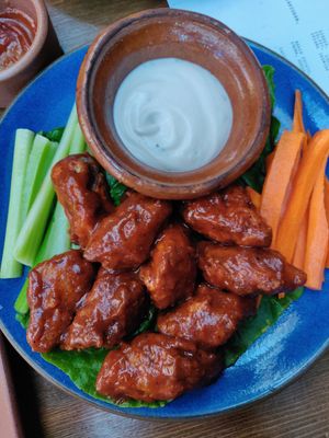 Chick'N wings at Om Sabor in San Francisco