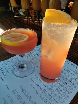 Cosmic disco and paloma at Om Sabor in San Francisco