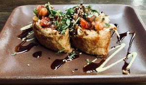 Inari a la mexicana at Om Sabor in San Francisco