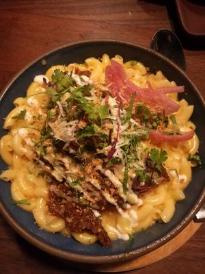Mac n Cheese at Om Sabor in San Francisco