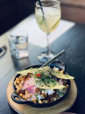 Bbq mac and cheese  at Om Sabor in San Francisco