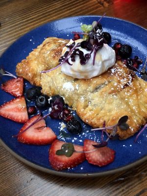 Apple pie (SO GOOD)  at Om Sabor in San Francisco