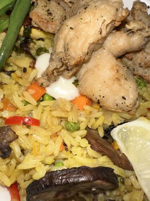 Chik’n tasted really good   at Om Sabor in San Francisco