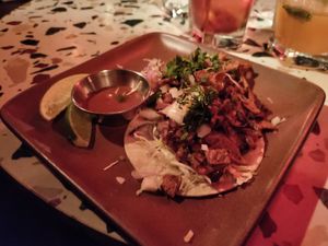 Tiny tacos at Om Sabor in San Francisco