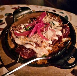 Enchiladas at Om Sabor in San Francisco