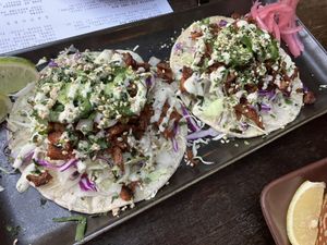 Korean BBQ tacos  at Om Sabor in San Francisco