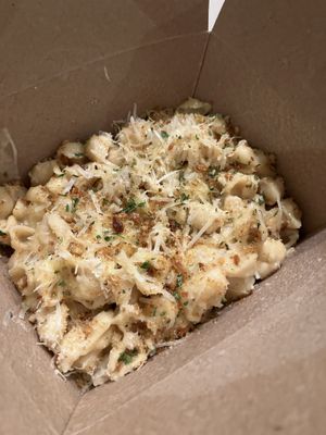 Mac ‘n’ cheese  at Om Sabor in San Francisco