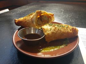Channa Masala Empanada at Om Sabor in San Francisco