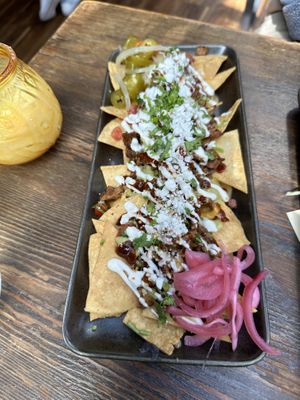 Nachos - so good!   at Om Sabor in San Francisco
