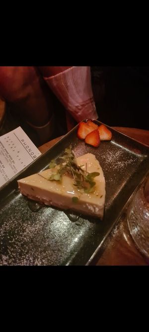 cheese cake at Om Sabor in San Francisco