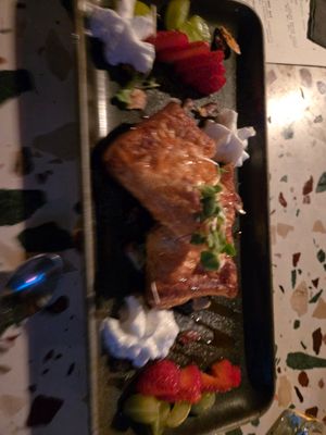 Strawberry basil pastellios at Om Sabor in San Francisco