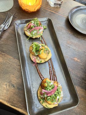 Arepitas   at Om Sabor in San Francisco