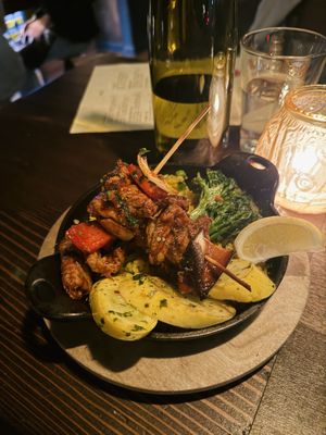 Paella Skewers  at Om Sabor in San Francisco