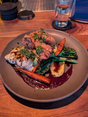 Potato gratin at Om Sabor in San Francisco