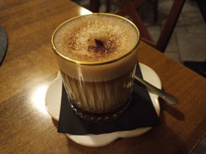 Chai latte with veggie milk at Čajnica in kavarna Dnevna in Nova Gorica