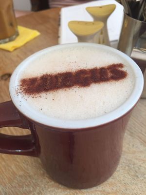 chai latte at Kangus Coffee in Kirkcaldy