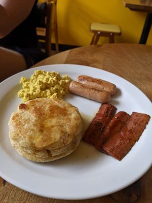 Savoury pancakes at Kangus Coffee in Kirkcaldy