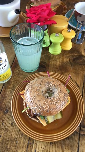 So yummy. Vegan and gluten free bagel  at Kangus Coffee in Kirkcaldy