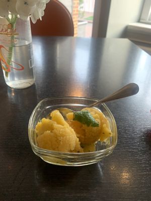 Mango sorbet at Mango Mangeaux in Hampton