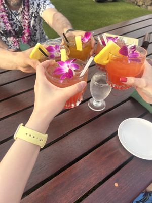 Bottomless drinks at Old Lahaina Luau in Lahaina