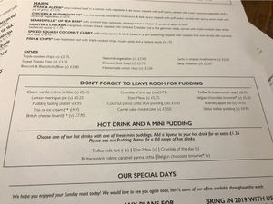 Puddings  at The Walton Fox in Preston