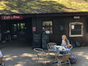 Very nice, quiet location at Brockhill Cafe Restaurant in Hythe