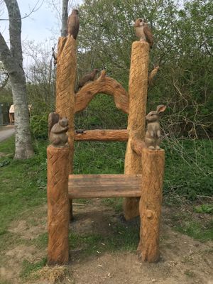 The surrounding country park  at Brockhill Cafe Restaurant in Hythe