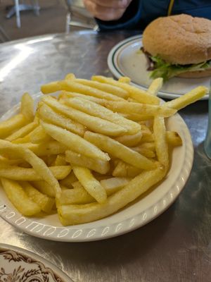 Large chips at Brockhill Cafe Restaurant in Hythe