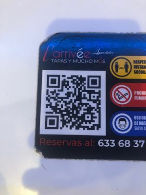 QR at L'Arrivée in Aguadulce