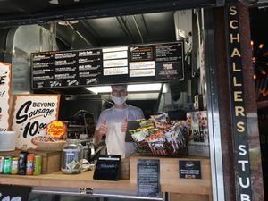 Front of venue, street view. at Schaller's Stube in New York City