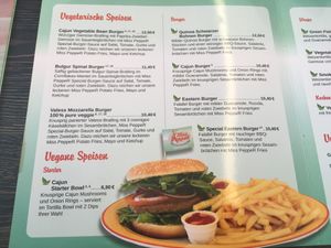 Vegan Menu at Miss PeppeR in Frechen