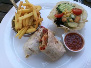 Vegan tortilla at Bistro Floyd in Antalya