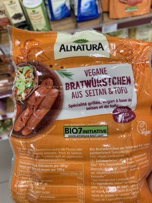 Vegan bratwürst! at Mueller in Kupari