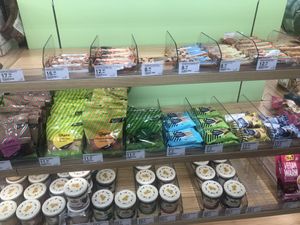 vegan snacks  at Mueller in Kupari