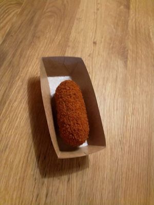 Vegan vleesvrije draadjes kroket at Natuurlijk Friet in Assen
