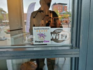 Happy cow at Natuurlijk Friet in Assen