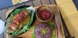 peanut sauce at ELPI Vegan Resto in General Santos