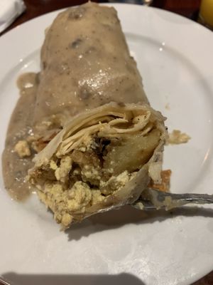 Breakfast burrito at Ethos Vegan Kitchen in Winter Park