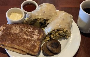 Breakfast Burrito & French Toast at Ethos Vegan Kitchen in Winter Park