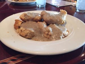 biscuits & gravy.  at Ethos Vegan Kitchen in Winter Park