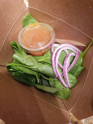 Salad at Ethos Vegan Kitchen in Winter Park