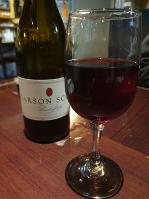 Vegan wine at Ethos Vegan Kitchen in Winter Park
