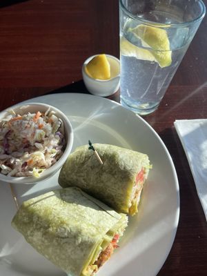 Chicken wrap w slawwwww  at Ethos Vegan Kitchen in Winter Park