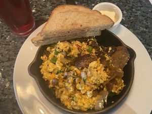 I enjoyed my brunch breakfast skillet   at Ethos Vegan Kitchen in Winter Park